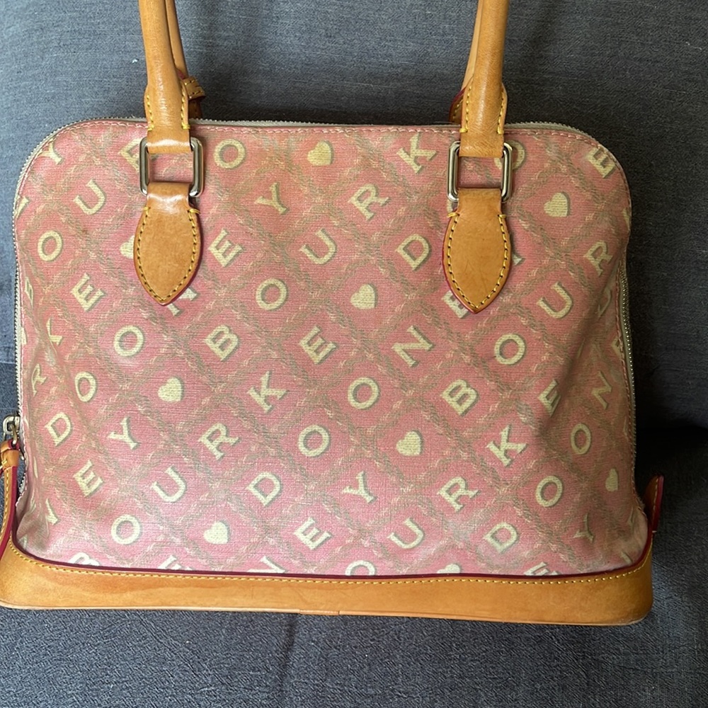 Dooney & Bourke Handbag Purse Dome Style RARE Pattern AUTHENTIC Y2K VTG